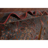 Animals Design Gray Ziegler Indian Area Rug Handmade Wool Carpet - 7'9"x 9'9"