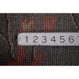 Animals Design Gray Ziegler Indian Area Rug Handmade Wool Carpet - 7'9"x 9'9"
