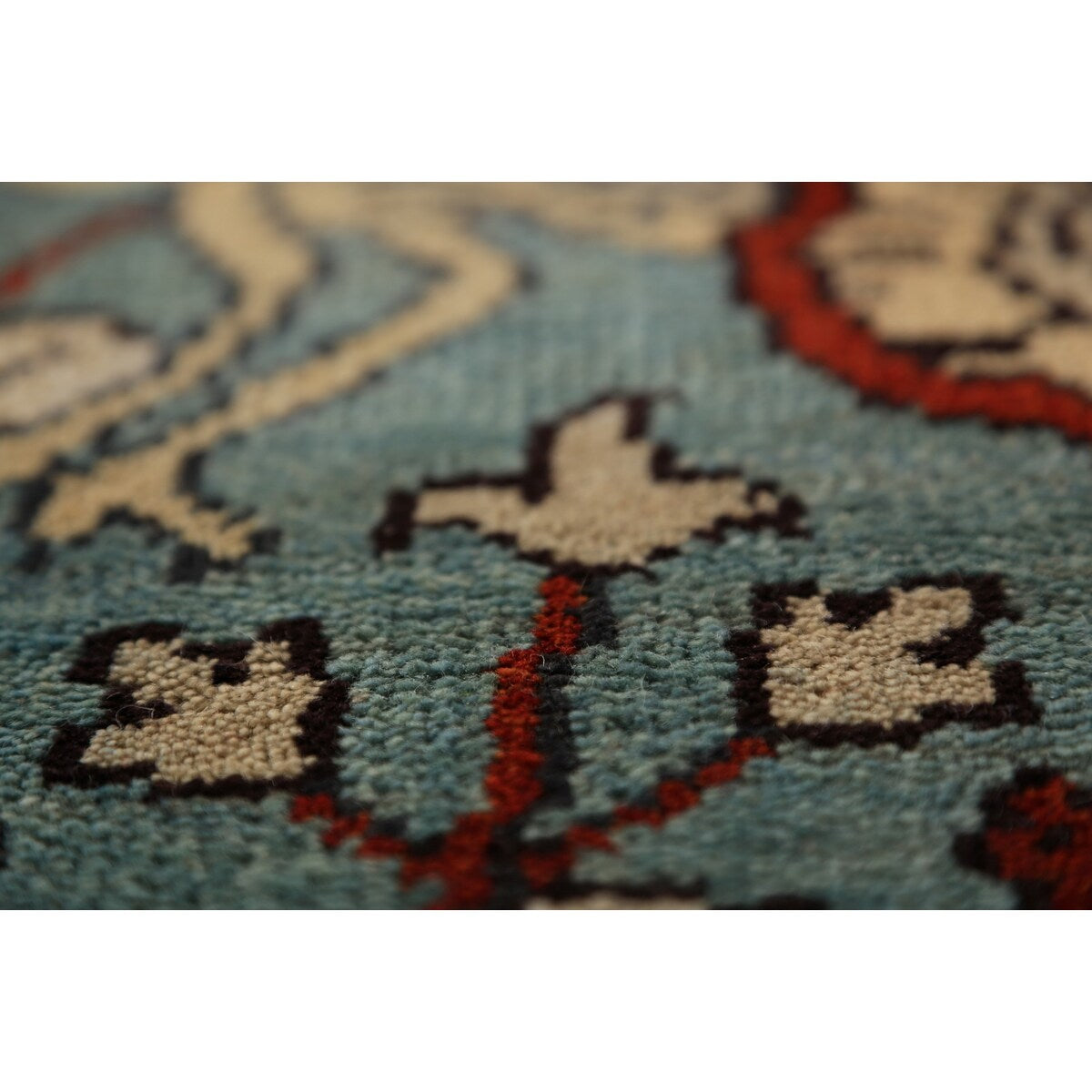 Animals Design Ziegler Indian Runner Rug Hand-Knotted Wool Carpet - 2'4"x 8'2"