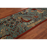 Animals Design Ziegler Indian Runner Rug Hand-Knotted Wool Carpet - 2'4"x 8'2"