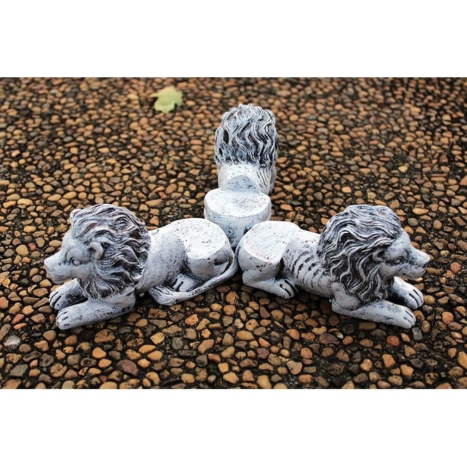 Animated Poly Resin Lion Shaped Pot Feet/Planter Risers