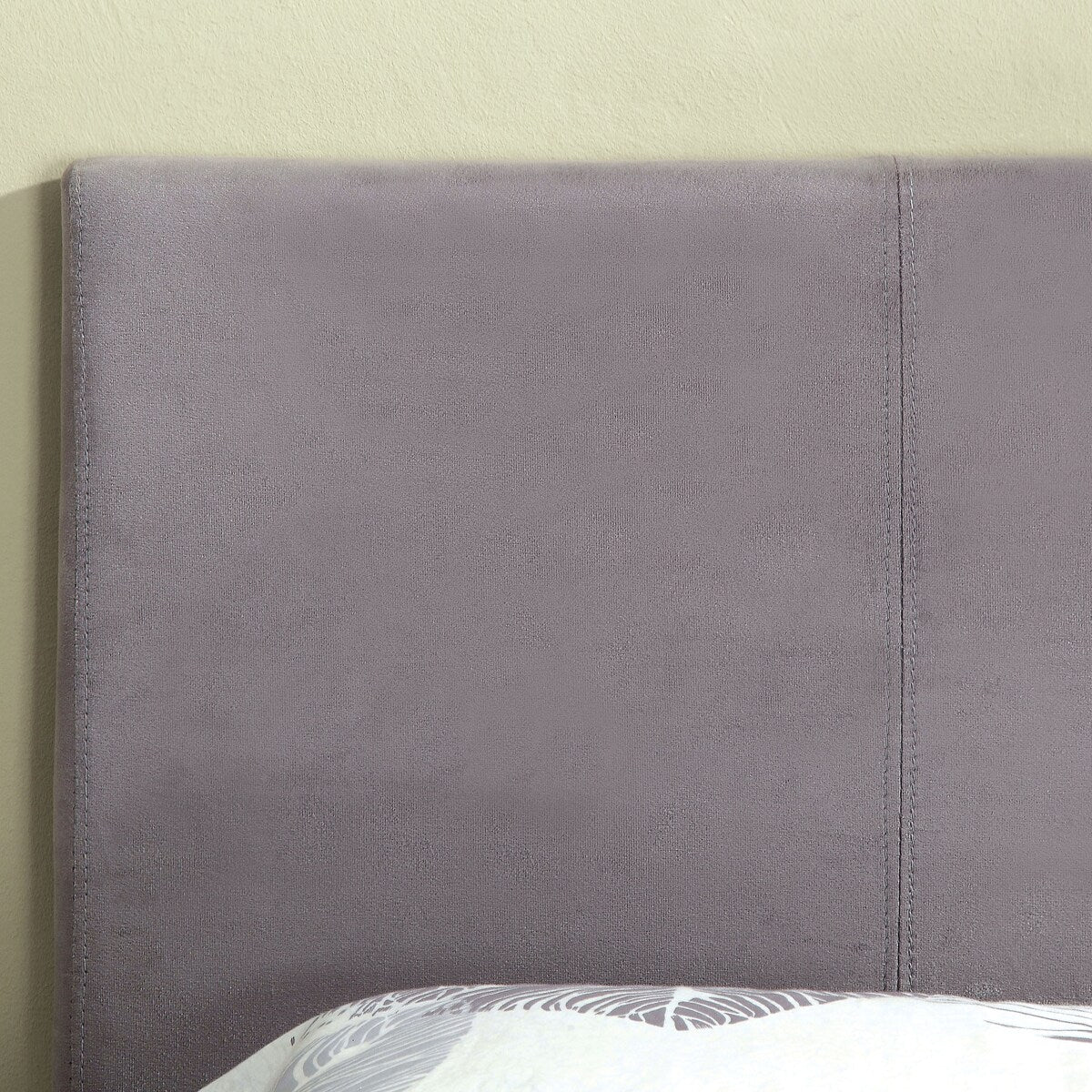 Anita II Contemporary Grey Fabric Platform Bed