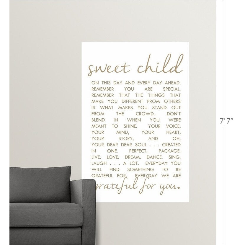 "Sweet Child Letter" Poster Print