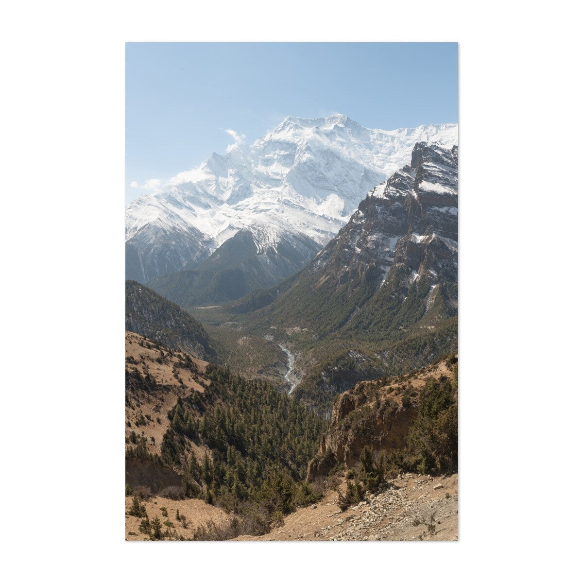 Annapurna Circuit Trek Gandaki Nepal Photography Art Print/Poster