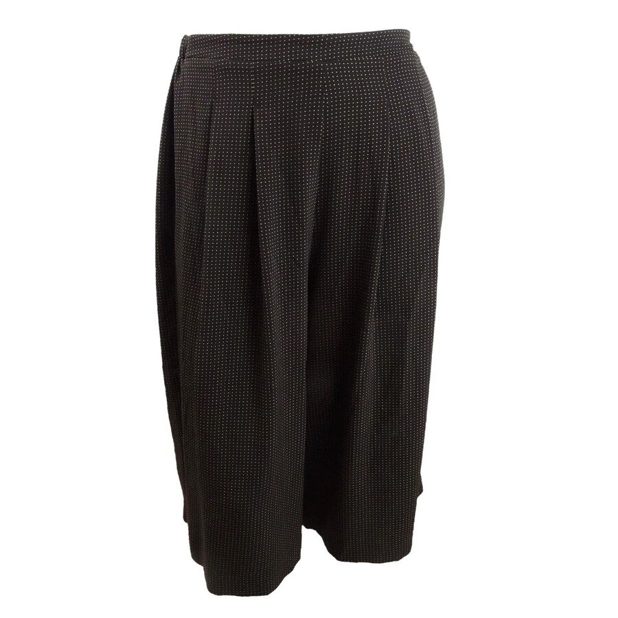 Anne Klein Women's Plus Size Pull-On Polka Dot Culottes