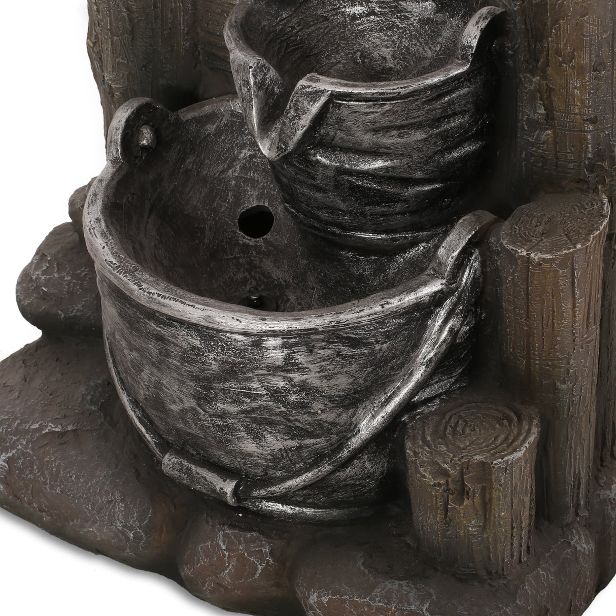 Annecy Outdoor Tier Bucket Fountain Outdoor 3 by Christopher Knight Home