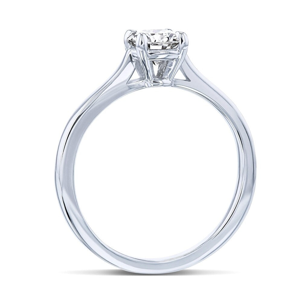 Annello by Kobelli 14k Gold 1/2ct Round Diamond Solitaire Petite Engagement Ring (HI/VS)