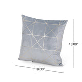 Annen Modern Fabric Square Pillow Cover by Christopher Knight Home