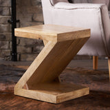 Annette Mango Wood Z-Shaped End Table by Christopher Knight Home