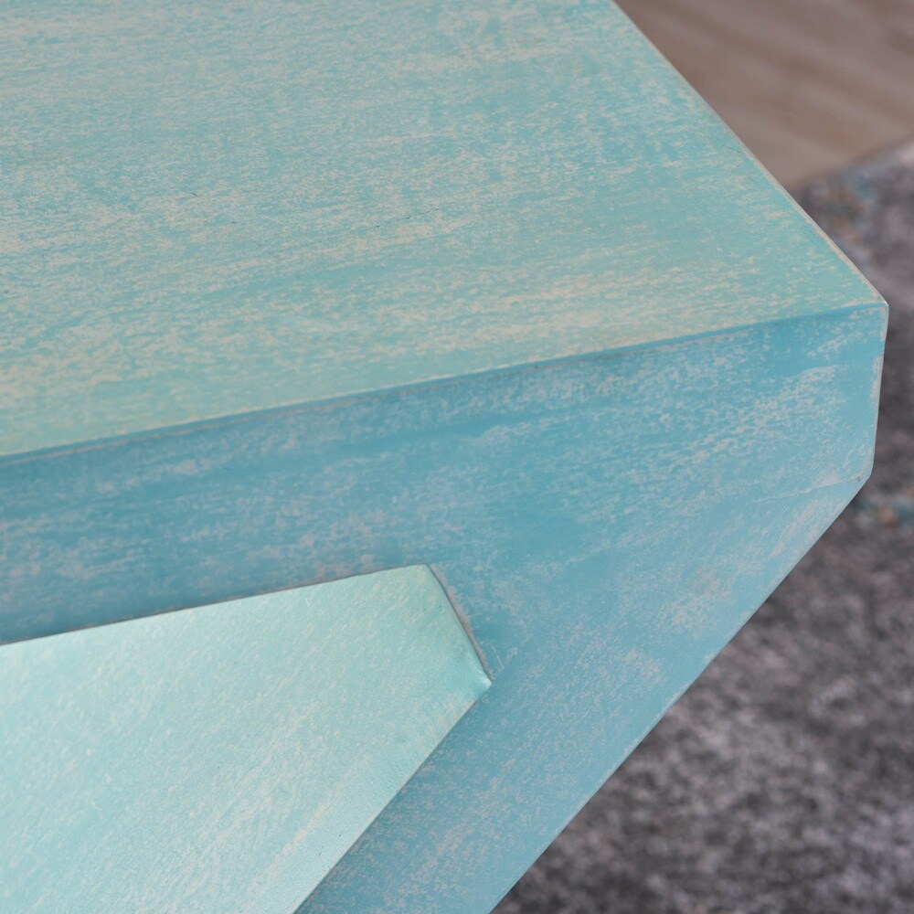 Annette Mango Wood Z-Shaped End Table by Christopher Knight Home