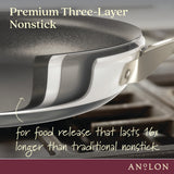 Anolon Achieve Hard Anodized Nonstick Cookware Pots and Pans Set, 9-Piece