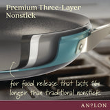 Anolon Achieve Hard Anodized Nonstick Cookware Pots and Pans Set, 9-Piece