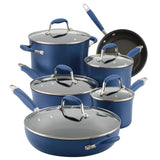 Anolon Advanced Hard-anodized Nonstick 11-pc. Indigo Cookware Set