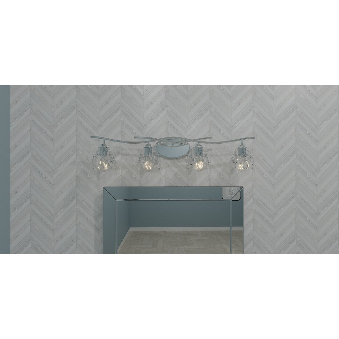 Ansley 4-Light Polished Chrome Bath Light