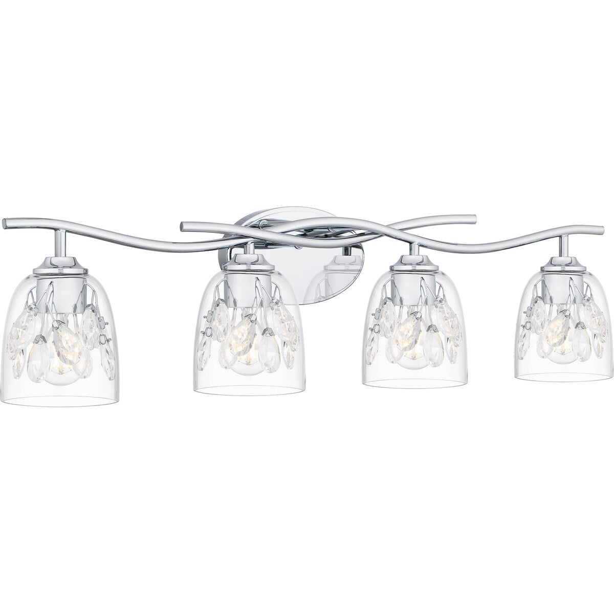 Ansley 4-Light Polished Chrome Bath Light
