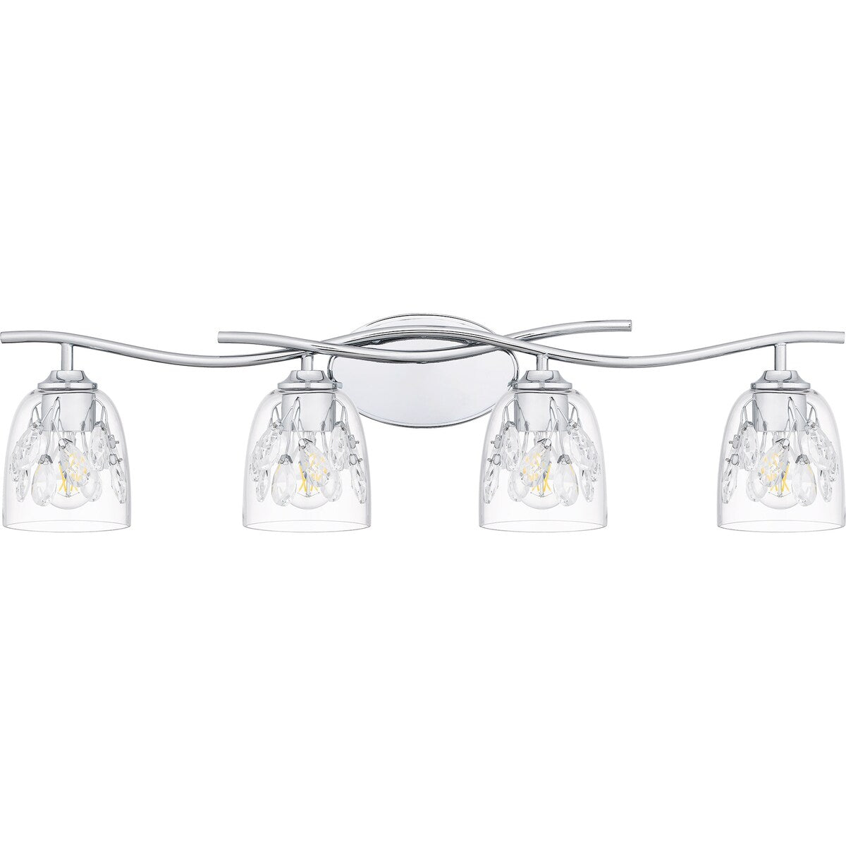 Ansley 4-Light Polished Chrome Bath Light