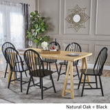 Ansley Farmhouse Cottage 7-piece Wood Dining Set by Christopher Knight Home