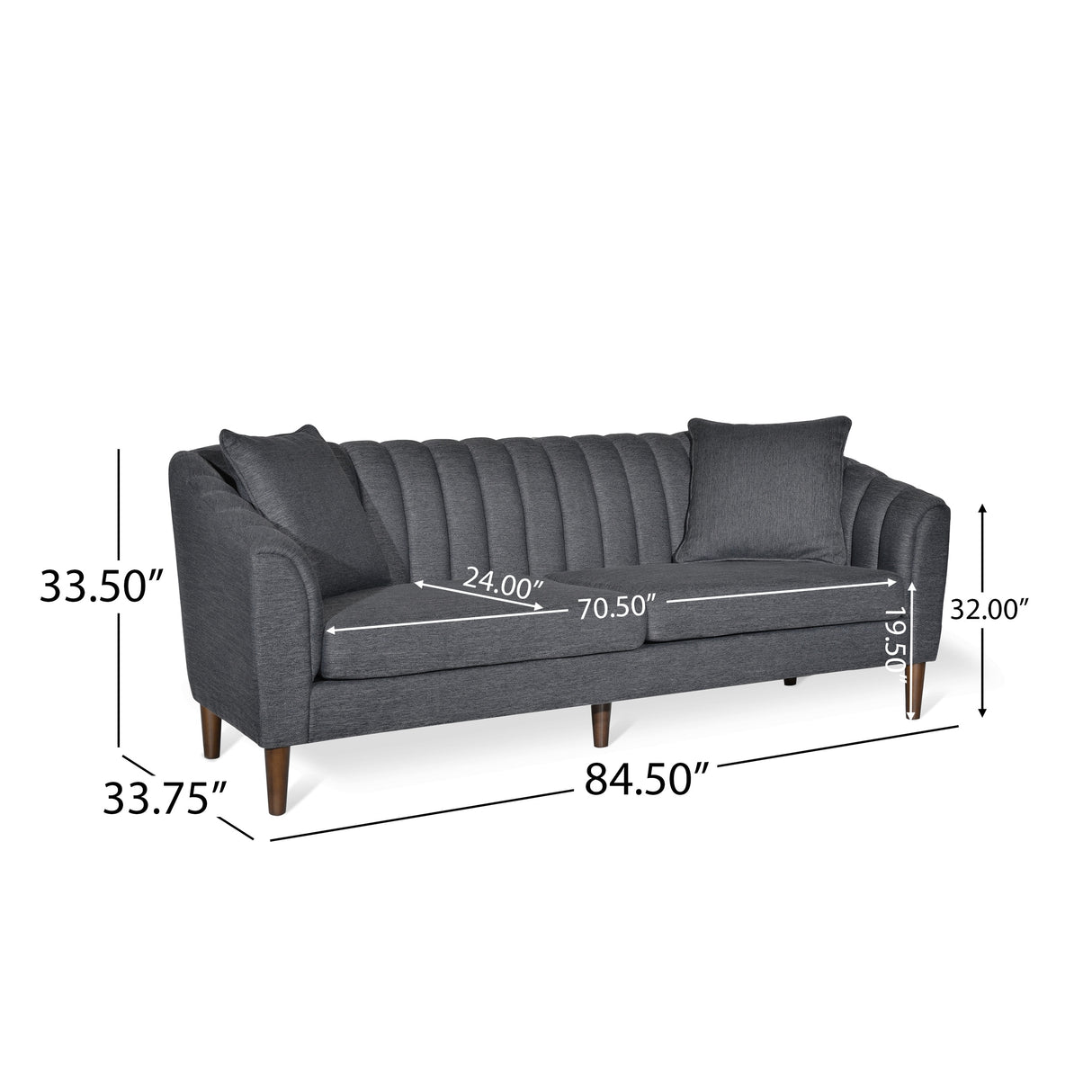 Ansonia Channel-tufted Sofa by Christopher Knight Home