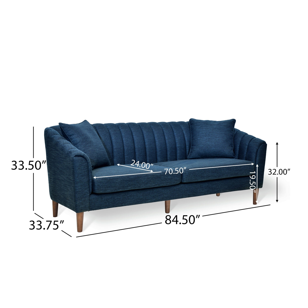 Ansonia Channel-tufted Sofa by Christopher Knight Home