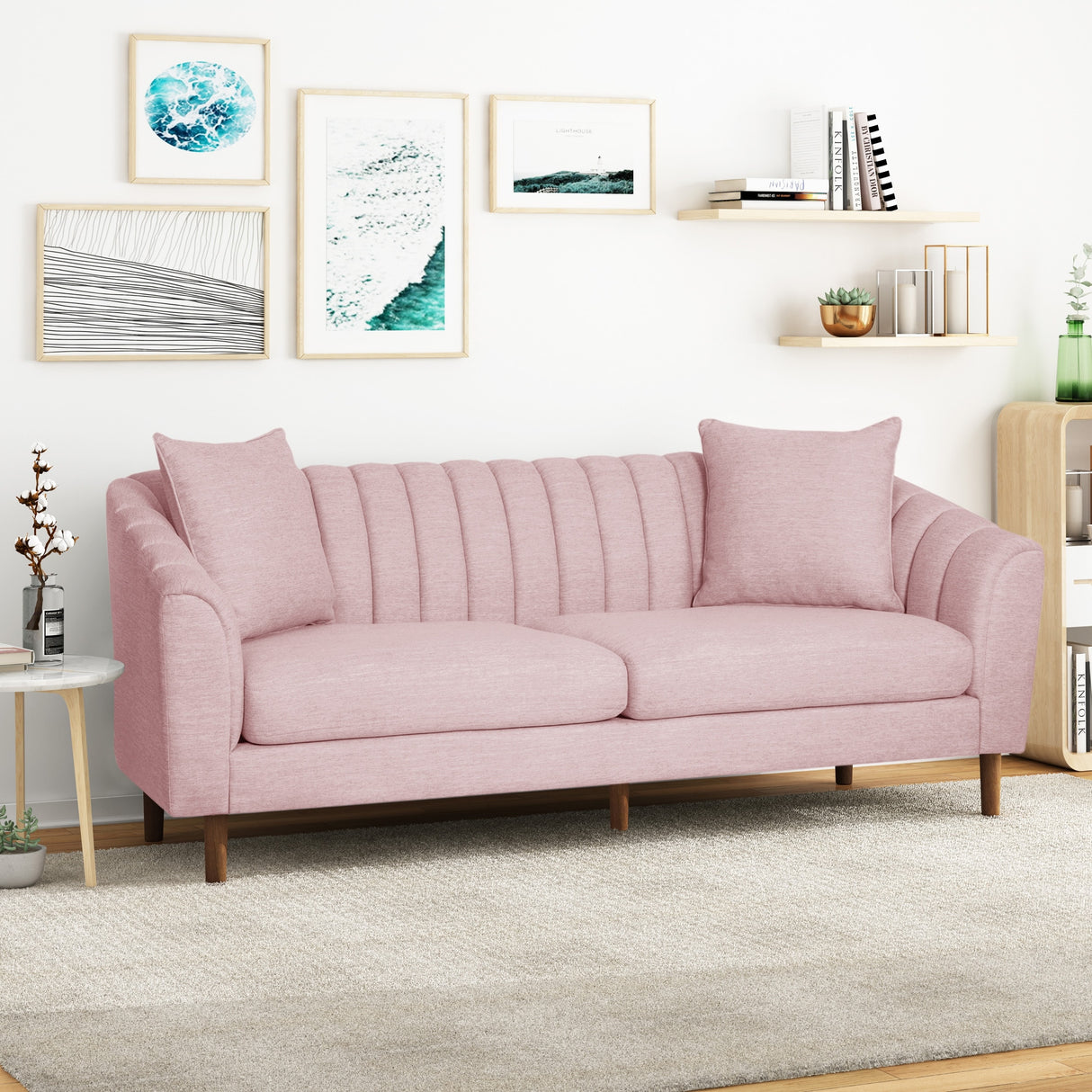 Ansonia Channel-tufted Sofa by Christopher Knight Home
