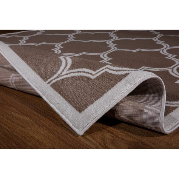 Antep Rugs Zeugma Collection 291 Trellis Area Rug Cream