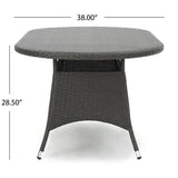 Anthony Outdoor 7-piece Wicker Dining Set with Cushions by Christopher Knight Home