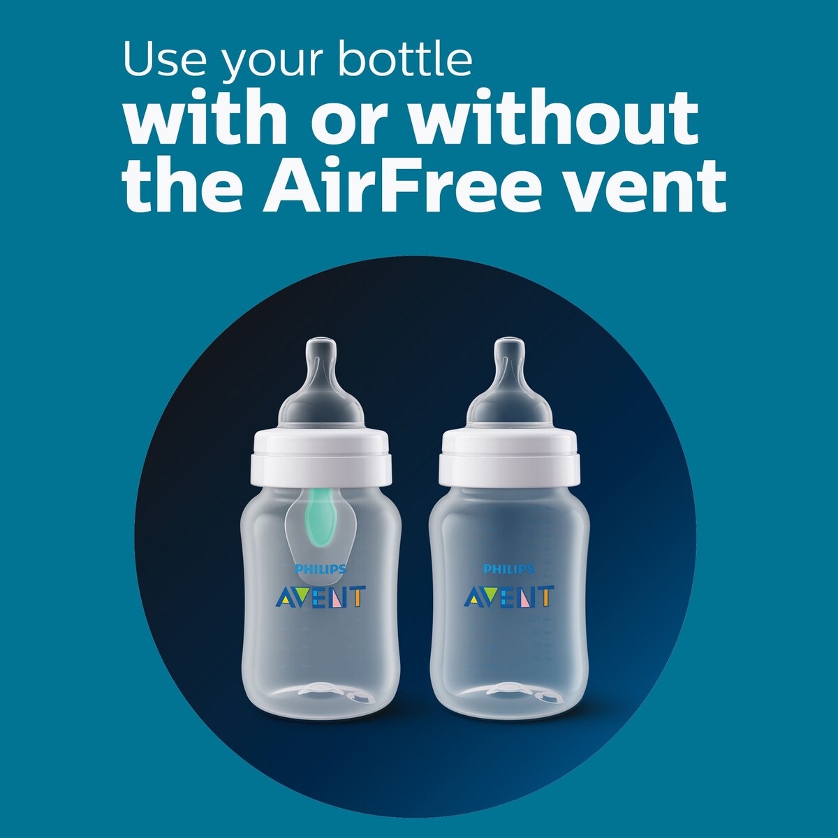 Anti-Colic Baby Bottle with AirFree Vent 4oz 3 Pack