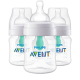 Anti-Colic Baby Bottle with AirFree Vent 4oz 3 Pack