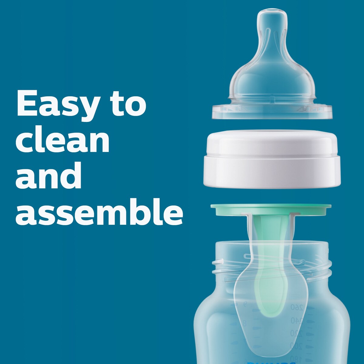 Anti-Colic Baby Bottle with AirFree Vent 4oz 3 Pack