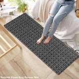 Anti-Fatigue Standing Cushioned Kitchen Bath Mats [Set of 2] Cotton Hand Woven Waterproof Non-Slip-Office, Sink, Laundry