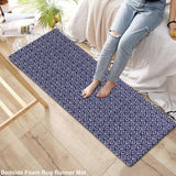 Anti-Fatigue Standing Cushioned Kitchen Bath Mats [Set of 2] Cotton Hand Woven Waterproof Non-Slip-Office, Sink, Laundry