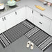 Anti-Fatigue Standing Cushioned Kitchen Bath Mats [Set of 2] Woven Cotton | Waterproof | Non-Slip | for Office, Sink, Laundry