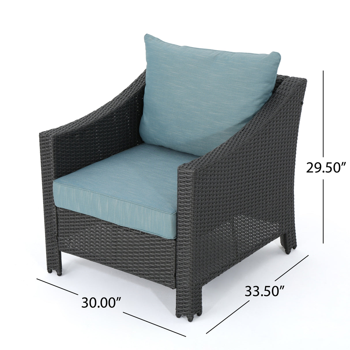 Antibes Outdoor 5-piece Wicker Club Chair Set with Square Firepit by Christopher Knight Home