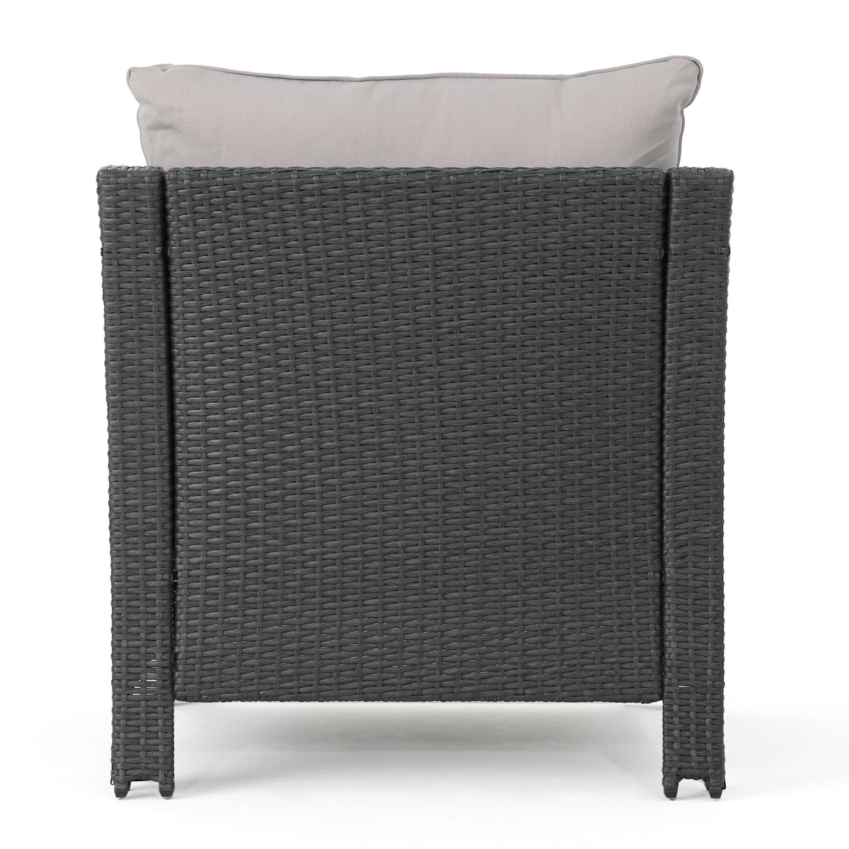 Antibes Outdoor 5-piece Wicker Club Chair Set with Square Firepit by Christopher Knight Home