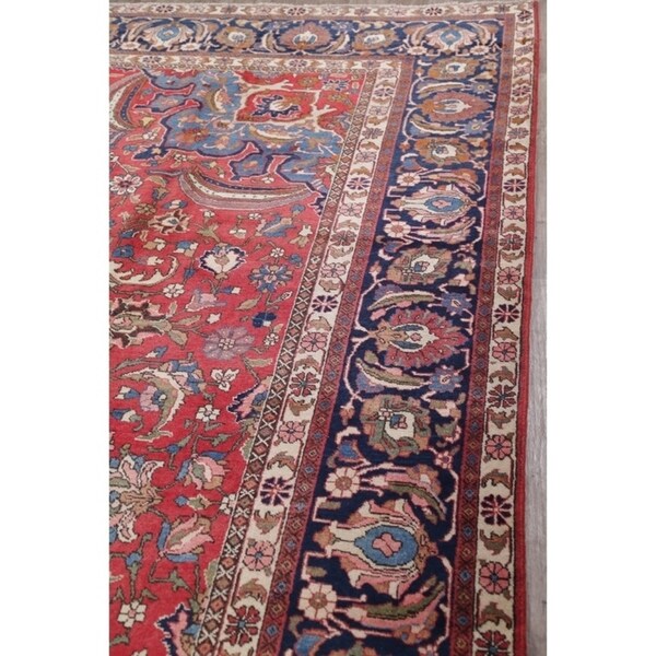 Antique Bakhtiari Floral Handmade Wool Persian Large Area Rug - 14'4" x 11'6"