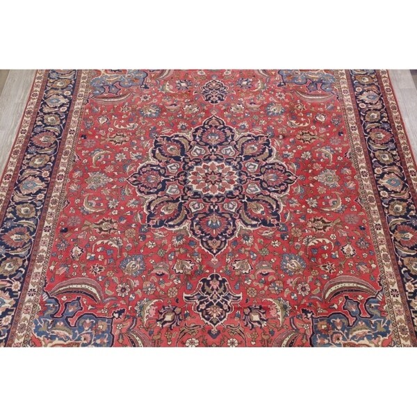 Antique Bakhtiari Floral Handmade Wool Persian Large Area Rug - 14'4" x 11'6"