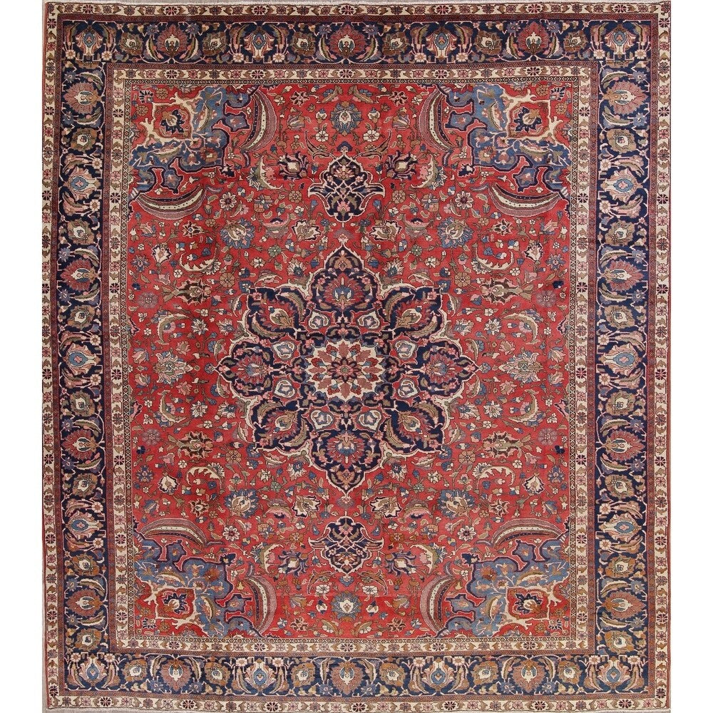 Antique Bakhtiari Floral Handmade Wool Persian Large Area Rug - 14'4" x 11'6"