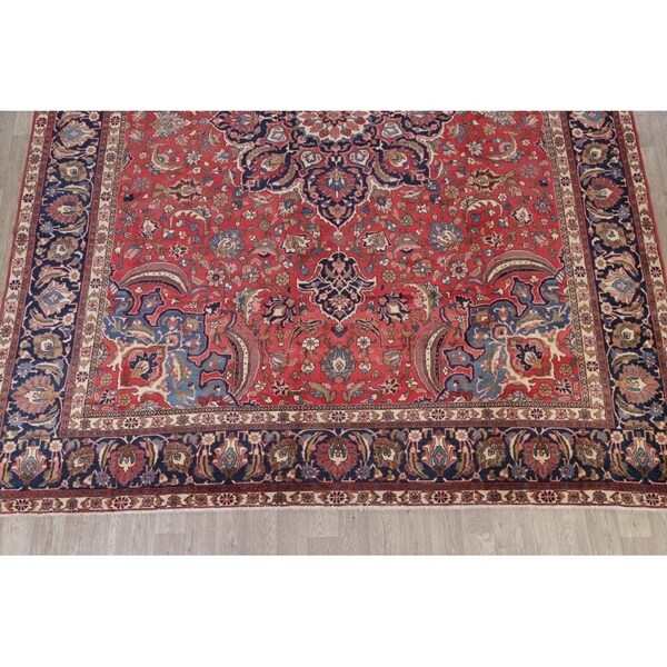 Antique Bakhtiari Floral Handmade Wool Persian Large Area Rug - 14'4" x 11'6"