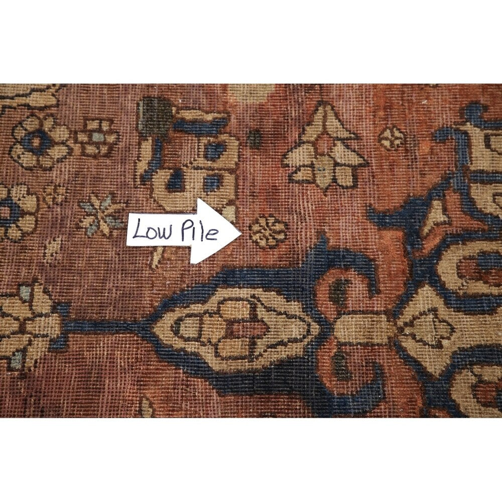 Antique Bakhtiari Persian Wool Hand-Knotted Oriental Area Rug - 6'5" x 4'2"