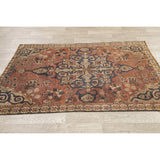 Antique Bakhtiari Persian Wool Hand-Knotted Oriental Area Rug - 6'5" x 4'2"