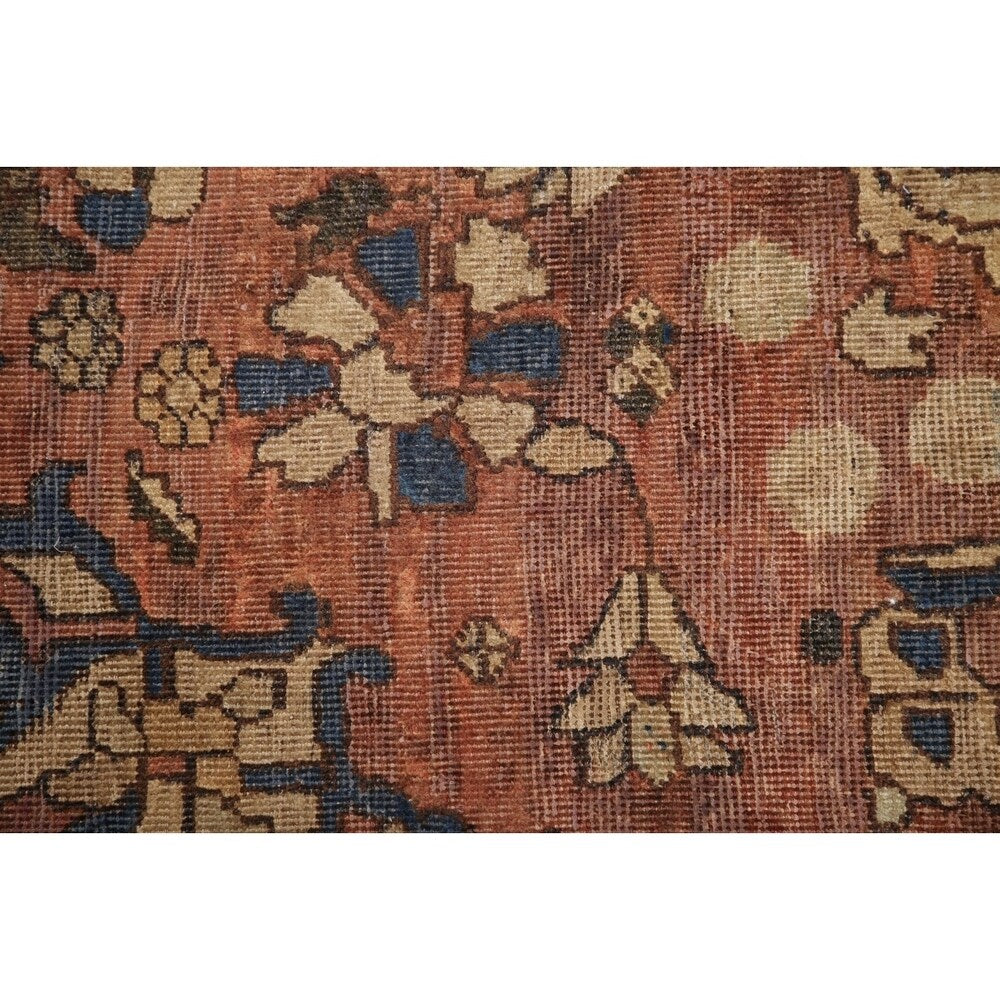 Antique Bakhtiari Persian Wool Hand-Knotted Oriental Area Rug - 6'5" x 4'2"