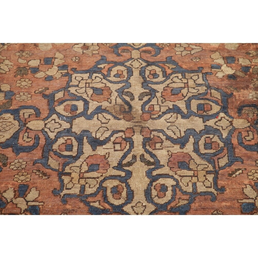 Antique Bakhtiari Persian Wool Hand-Knotted Oriental Area Rug - 6'5" x 4'2"