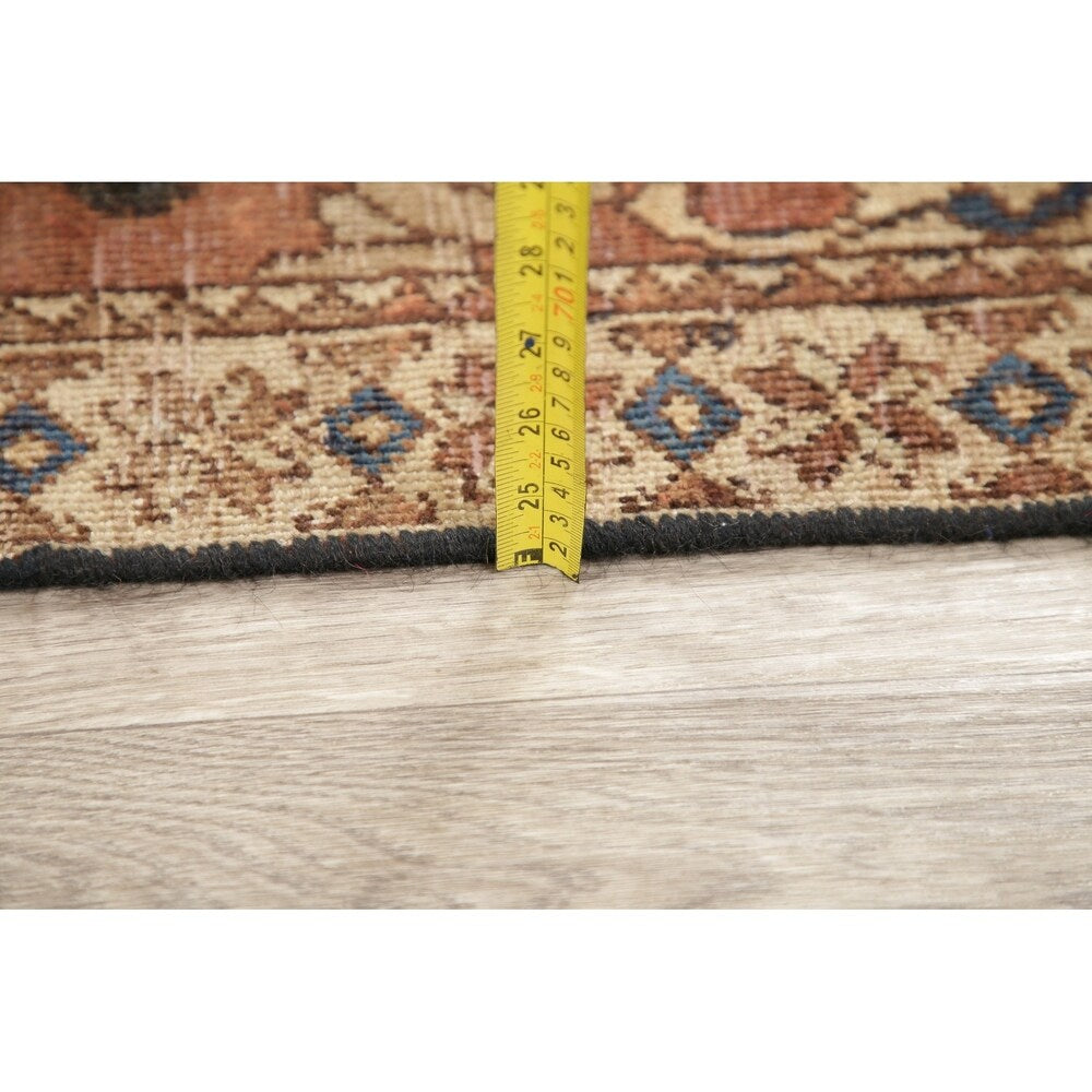 Antique Bakhtiari Persian Wool Hand-Knotted Oriental Area Rug - 6'5" x 4'2"