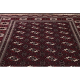 Antique Balouch Geometric Hand Knotted Wool Persian Area Rug - 12'4" x 8'1"