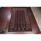 Antique Balouch Geometric Hand Knotted Wool Persian Area Rug - 12'4" x 8'1"