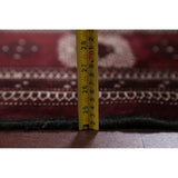 Antique Balouch Geometric Hand Knotted Wool Persian Area Rug - 12'4" x 8'1"