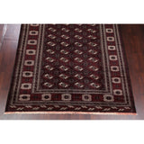 Antique Balouch Geometric Hand Knotted Wool Persian Area Rug - 12'4" x 8'1"