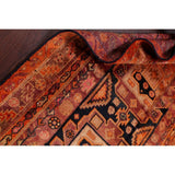 Antique Collectible Geometric Meshkin Persian Runner Rug Handmade - 4'4" x 12'9" Runner