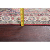 Antique Distressed Floral Tabriz Persian Area Rug Wool Hand-knotted - 9'9" x 13'1"