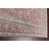 Antique Distressed Floral Tabriz Persian Area Rug Wool Hand-knotted - 9'9" x 13'1"